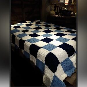 Custom Queen size chenille blankets